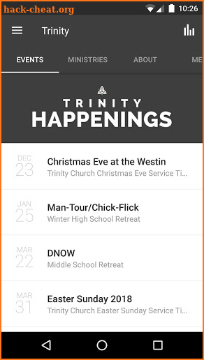 The Trinity Church App screenshot
