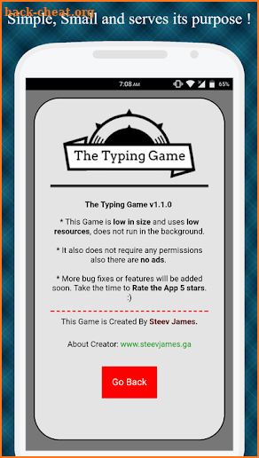 The Typing Game screenshot