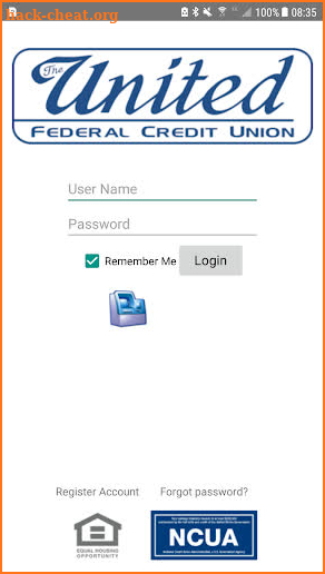 The United FCU Mobile Home Banking screenshot