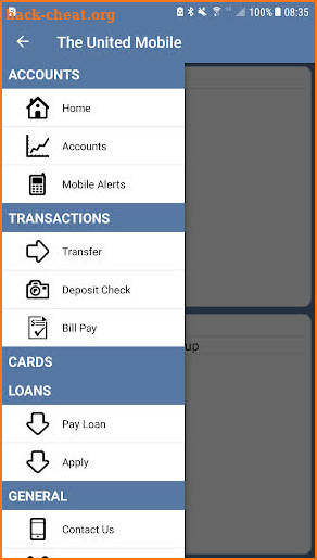 The United FCU Mobile Home Banking screenshot