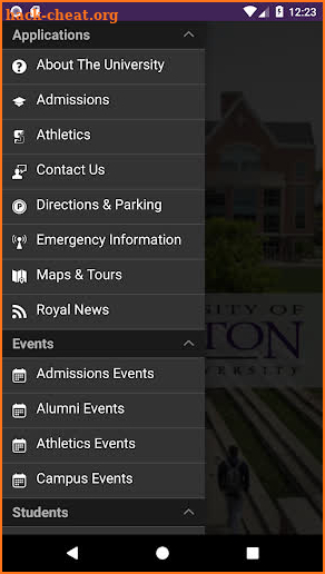 The University of Scranton screenshot