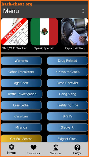 The US Police App! screenshot