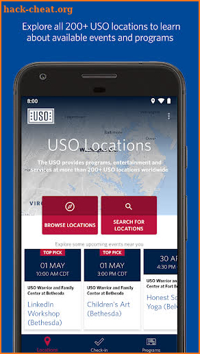 The USO screenshot