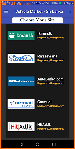 The vehicle Market - Sri Lanka screenshot