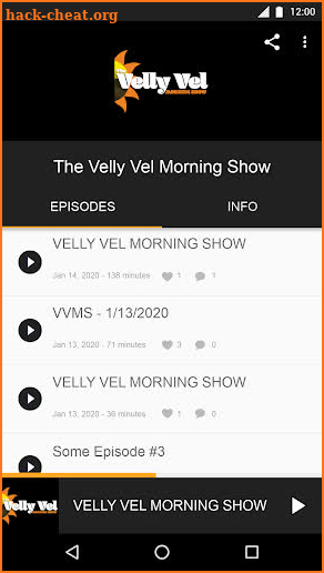 The Velly Vel Morning Show screenshot