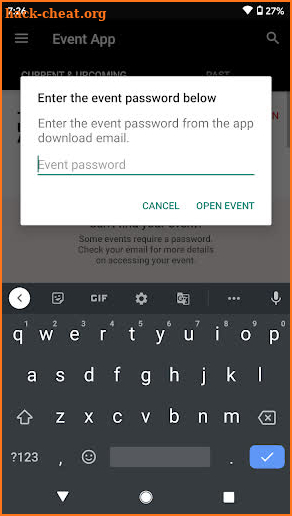 The Verizon Event App screenshot