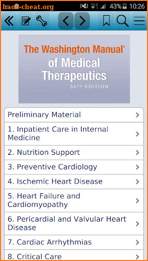 The Washington Manual of Med screenshot