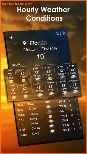 The weather Forecast : Live Hourly & Daily Updates screenshot