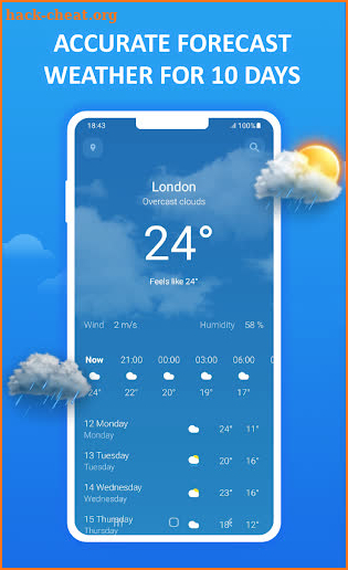 The weather is your forecaster screenshot