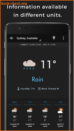 The Weather - Rain Forecast & Storm Alerts screenshot