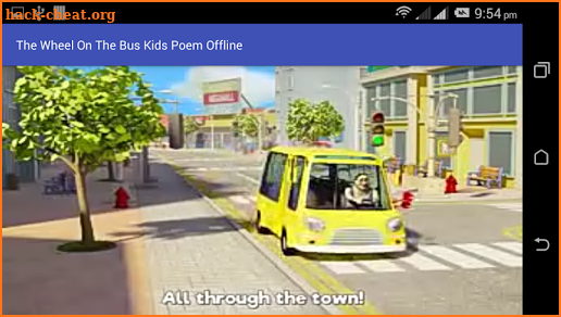 The Wheels On the Bus Kids Poem screenshot