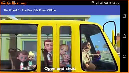 The Wheels On the Bus Kids Poem screenshot