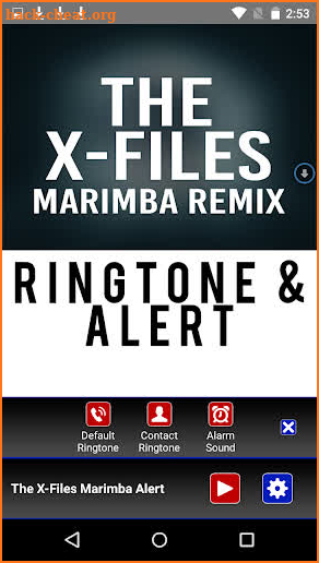 The X-Files Marimba Ringtone screenshot