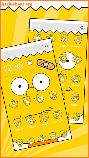 The Yellow Face Guy Theme screenshot