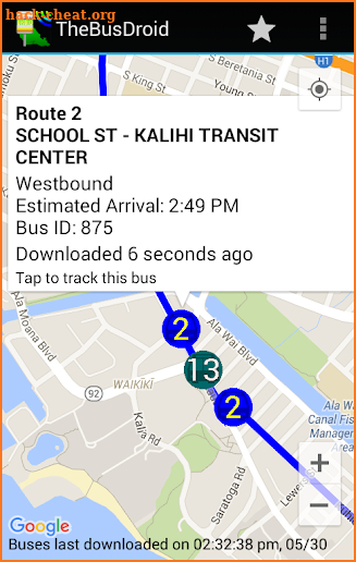TheBusDroid - An Oahu Bus App screenshot