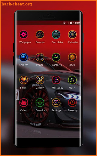 Theme for cool black sports car wallpaper screenshot