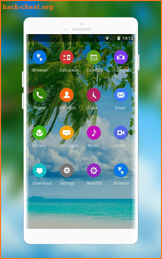 Theme for natural coconut tree wallpaper screenshot