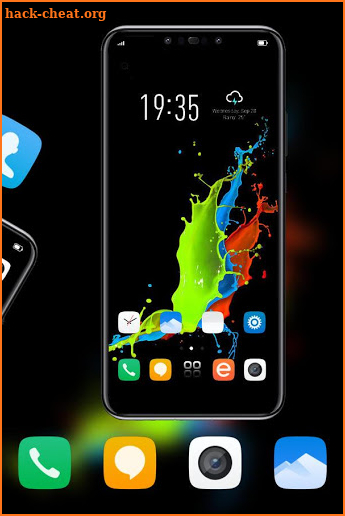 Theme for pad Note 3 colorful liquid wallpaper screenshot