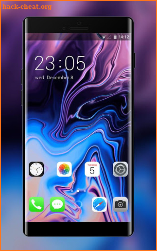 Theme for Phone XS IOS12 purple hallucination screenshot
