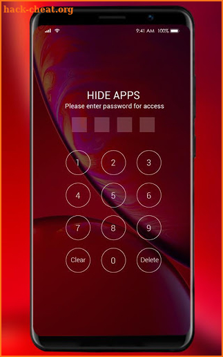 Theme for Red Phone XR IOS abstract concept screenshot