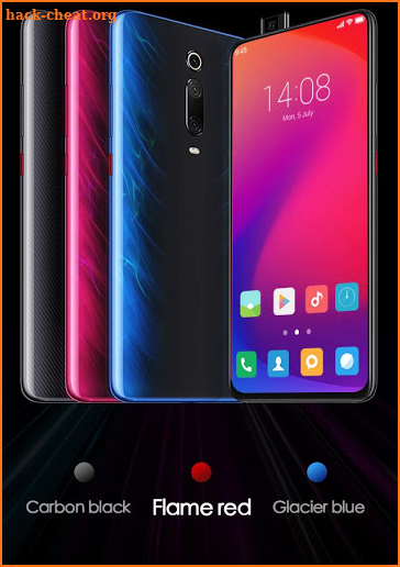 Theme for Redmi K20 Latest 2019 red launcher screenshot
