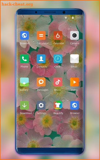 Theme for Xiaomi Poco F2 flowers water wallpaper screenshot