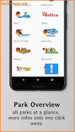 Theme-Park App screenshot