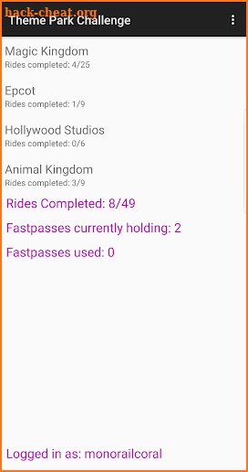 Theme Park Challenge screenshot