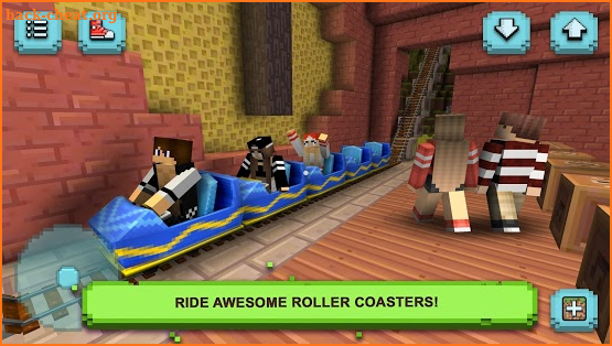Theme Park Craft: Build & Ride screenshot