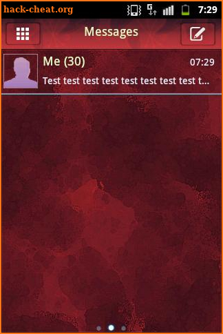 Theme Red GO SMS Pro screenshot
