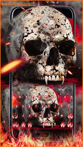 Theme skull Fire for Keyboard screenshot