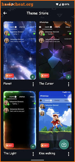 Theme Store for Zap screenshot