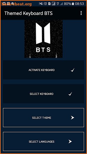 Themed Keyboard BTS screenshot