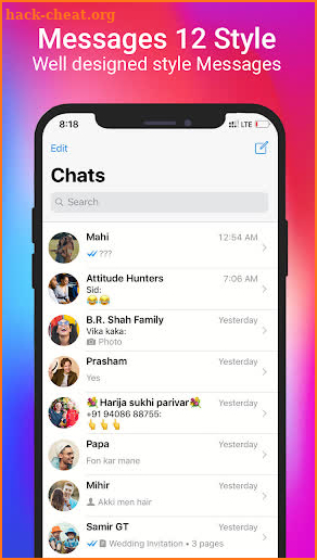 Themes Color Messenger - Color SMS, Customize chat screenshot