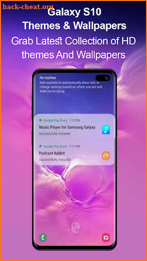 Themes for samsung S10: S10 launcher and wallpaper screenshot