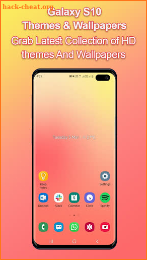 Themes for samsung S10: S10 launcher and wallpaper screenshot