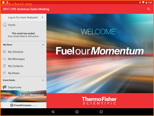 Thermo Fisher Meetings screenshot