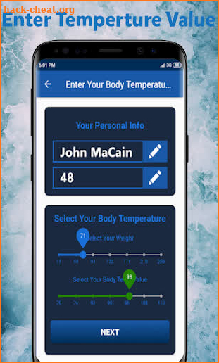 Thermometer Body Temperature screenshot