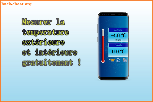 Thermometer inside and outside screenshot
