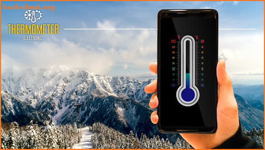 Thermometer with ambient temperature screenshot