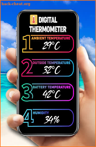 Thermometer with hygrometer screenshot