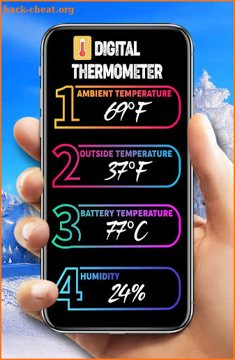 Thermometer with hygrometer screenshot
