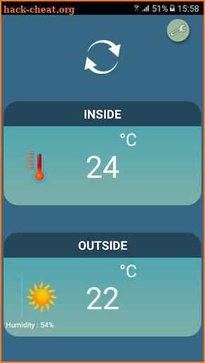 Thermometer° (inside & outside) screenshot