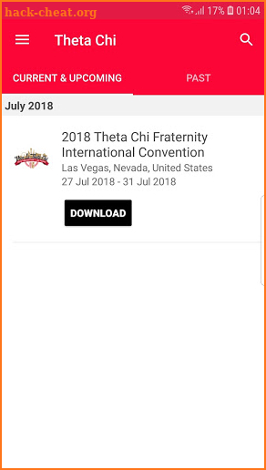 Theta Chi Fraternity screenshot