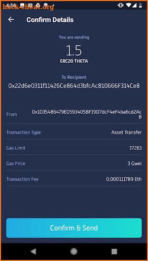 Theta Wallet screenshot