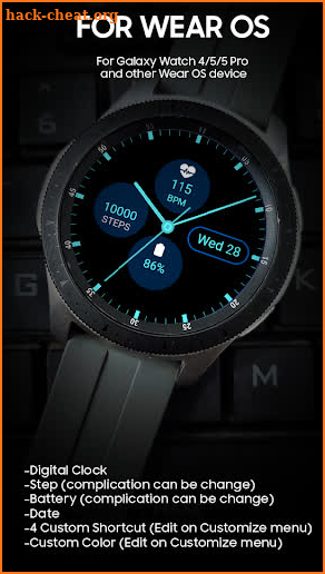 Thin 2 - Analog watch face screenshot
