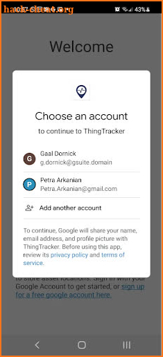 ThingTracker screenshot