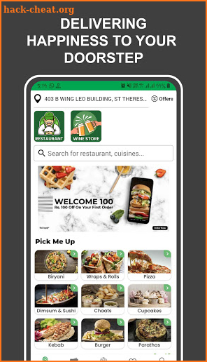 Thirsty Crow - Food & Drinks Delivery App screenshot