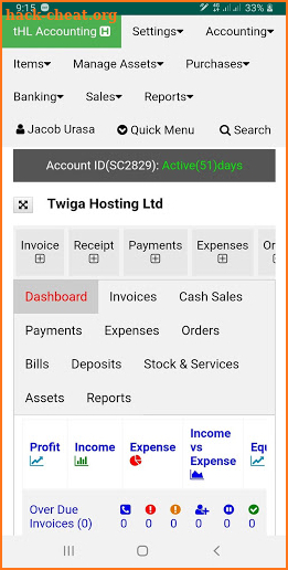 tHL Accounting screenshot