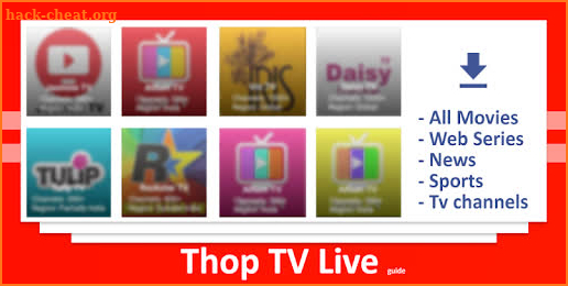 Thop TV 2020 Guide - Free live TV movies  cricket screenshot